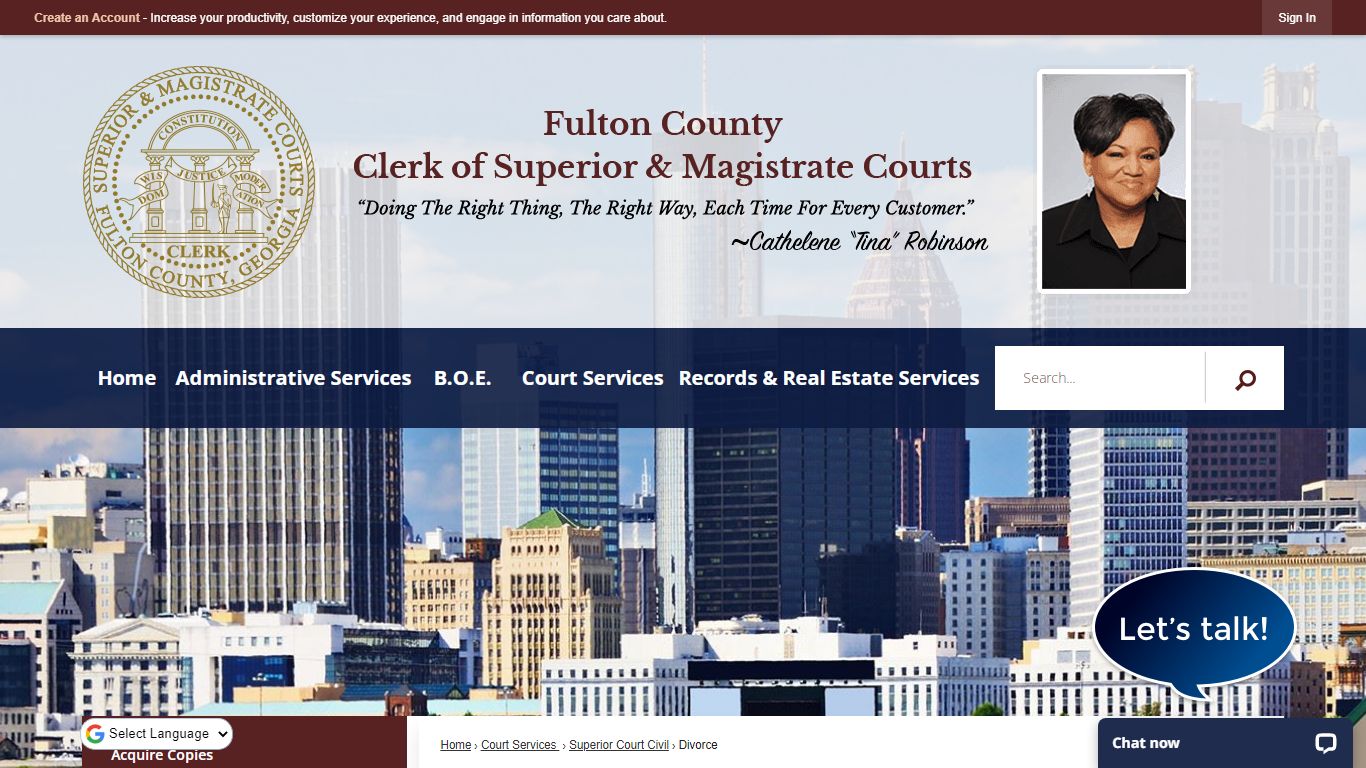 Divorce | Fulton County Superior Court, GA